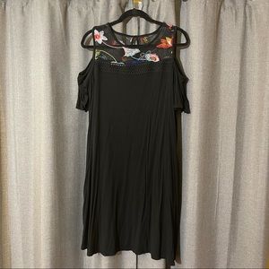Apt. 9 off the shoulder black dress